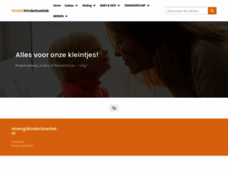 vinengilkinderboetiek.nl screenshot
