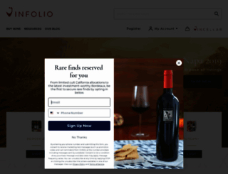 vinfolio.com screenshot