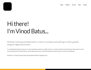vinodbatus.com screenshot