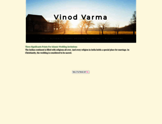 vinodvarma.yolasite.com screenshot