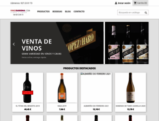 vinosbarona.com screenshot