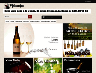 vinosofos.com screenshot