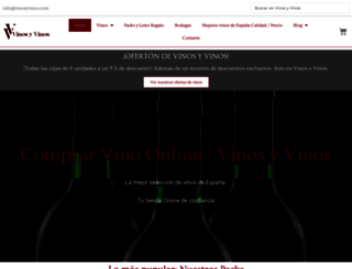 vinosyvinos.com screenshot