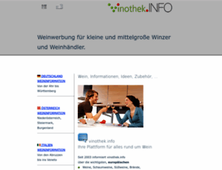 vinothek.info screenshot