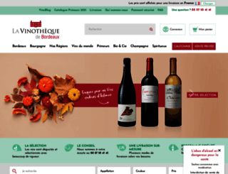 vinotheque-bordeaux.com screenshot