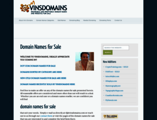 vinsdomains.com screenshot