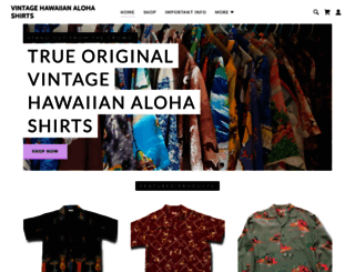 vintage-aloha-shirt.com screenshot
