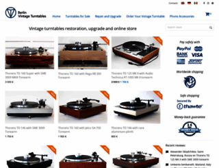 vintage-turntables.com screenshot
