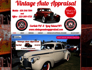 vintageautoappraisal.com screenshot