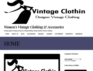 vintageclothin.com screenshot