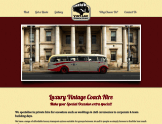 vintagecoach.ie screenshot