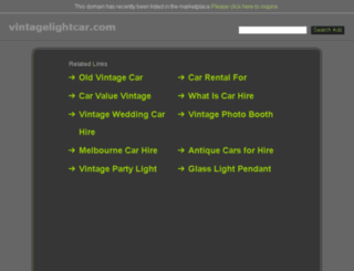 vintagelightcar.com screenshot