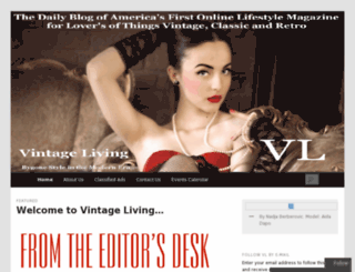 vintagelivingmagazine.wordpress.com screenshot