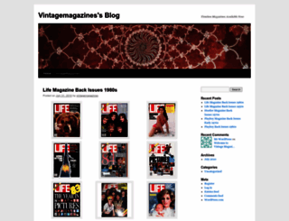 vintagemagazines.wordpress.com screenshot