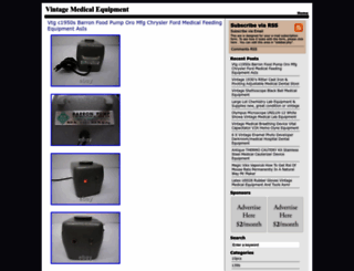 vintagemedicalequipment.com screenshot