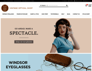 vintageopticalshop.com screenshot