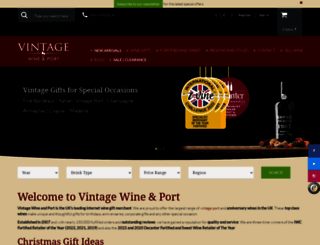 vintagewineandport.co.uk screenshot