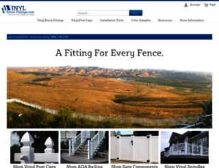 vinylfencefittings.com screenshot