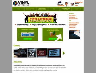 vinyllettering.com.au screenshot