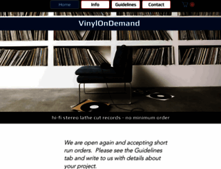 vinylondemand.com screenshot