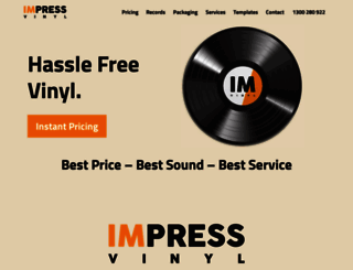 vinylpressing.com.au screenshot