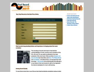 vinylrecordsearch.com screenshot