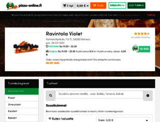 violet.pizza-online.fi screenshot