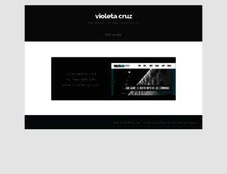 violetacruz.wordpress.com screenshot
