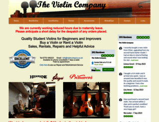 violincompany.co.uk screenshot