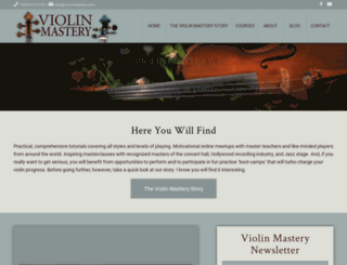 violinmastery.com screenshot