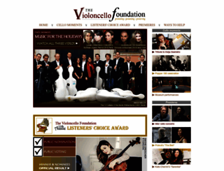 violoncellofoundation.org screenshot