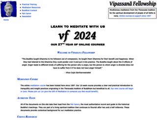 vipassana.com screenshot