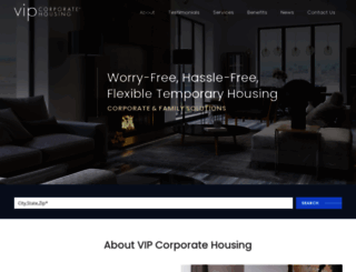 vipcorporatehousing.com screenshot