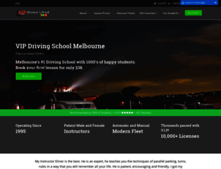 vipdrivingschool.com.au screenshot