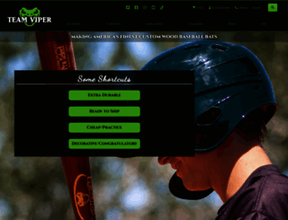 viperbats.com screenshot