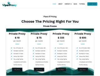 viperproxy.com screenshot
