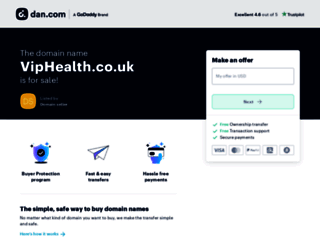 viphealth.co.uk screenshot
