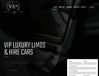 vipluxurylimos.com.au screenshot