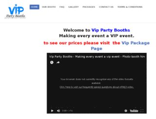 vippartybooths.co.uk screenshot
