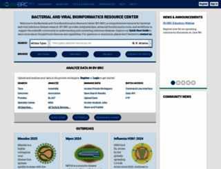 viprbrc.org screenshot