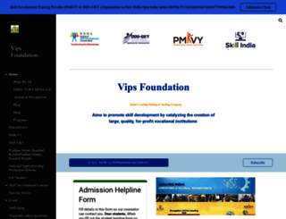 vipsfoundation.org screenshot