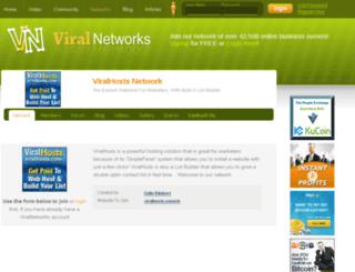 viralhosts.viralnetworks.com screenshot