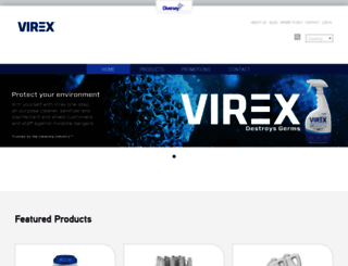 virexdisinfectant.com screenshot