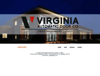 virginiaautomaticdoor.com screenshot