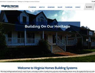 virginiahomesbuildingsystems.com screenshot