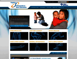 virginiaorthopaedicspecialists.com screenshot