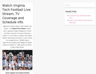 virginiatechfootballlive.com screenshot