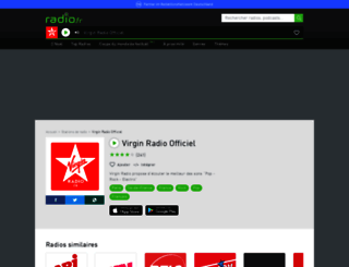 virginradio.radio.fr screenshot