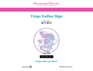 virgo.horoscopetm.com screenshot