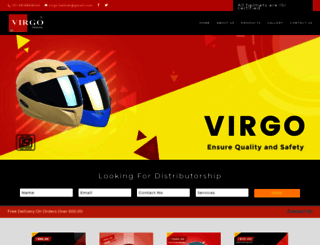 virgohelmets.com screenshot